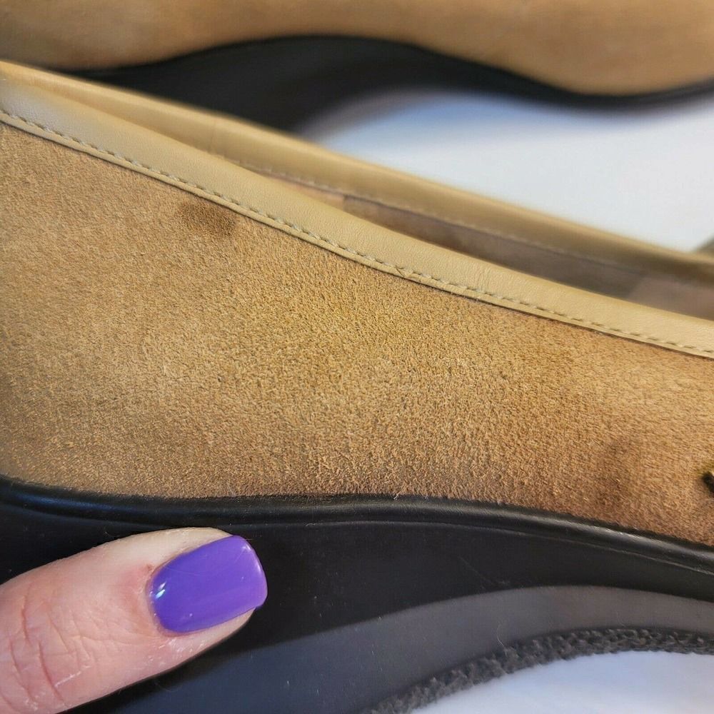 Sam & Libby size 9M Tan Suede Leather Sport Shoe Scamper Chunky Heel As … - Picture 7 of 12